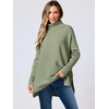 image:imageANRABESS Womens Turtleneck Oversized Sweaters Fall OutfitsGreen