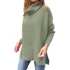 image:imageANRABESS Womens Turtleneck Oversized Sweaters Fall OutfitsGreen