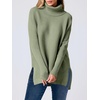 image:imageANRABESS Womens Turtleneck Oversized Sweaters Fall OutfitsGreen