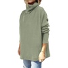 image:imageANRABESS Womens Turtleneck Oversized Sweaters Fall OutfitsGreen