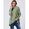 image:imageANRABESS Womens Turtleneck Oversized Sweaters Fall OutfitsGreen