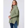image:imageANRABESS Womens Turtleneck Oversized Sweaters Fall OutfitsGreen