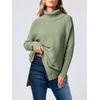 image:imageANRABESS Womens Turtleneck Oversized Sweaters Fall OutfitsGreen