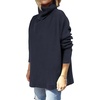 image:imageANRABESS Womens Turtleneck Oversized Sweaters Fall OutfitsNavy Blue