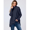 image:imageANRABESS Womens Turtleneck Oversized Sweaters Fall OutfitsNavy Blue