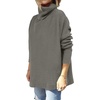 image:imageANRABESS Womens Turtleneck Oversized Sweaters Fall OutfitsOlive