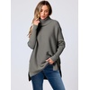 image:imageANRABESS Womens Turtleneck Oversized Sweaters Fall OutfitsOlive