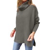 image:imageANRABESS Womens Turtleneck Oversized Sweaters Fall OutfitsOlive