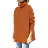 image:imageANRABESS Womens Turtleneck Oversized Sweaters Fall OutfitsOrange Rust