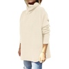 image:imageANRABESS Womens Turtleneck Oversized Sweaters Fall OutfitsParchment Apricot