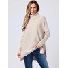 image:imageANRABESS Womens Turtleneck Oversized Sweaters Fall OutfitsPink