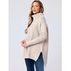 image:imageANRABESS Womens Turtleneck Oversized Sweaters Fall OutfitsPink