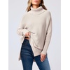 image:imageANRABESS Womens Turtleneck Oversized Sweaters Fall OutfitsPink