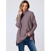 image:imageANRABESS Womens Turtleneck Oversized Sweaters Fall OutfitsPurple
