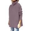 image:imageANRABESS Womens Turtleneck Oversized Sweaters Fall OutfitsPurple