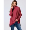 image:imageANRABESS Womens Turtleneck Oversized Sweaters Fall OutfitsRed