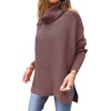 image:imageANRABESS Womens Turtleneck Oversized Sweaters Fall OutfitsRose