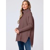 image:imageANRABESS Womens Turtleneck Oversized Sweaters Fall OutfitsRose