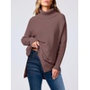 image:imageANRABESS Womens Turtleneck Oversized Sweaters Fall OutfitsRose