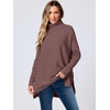 image:imageANRABESS Womens Turtleneck Oversized Sweaters Fall OutfitsRose