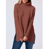 image:imageANRABESS Womens Turtleneck Oversized Sweaters Fall OutfitsRust
