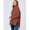 image:imageANRABESS Womens Turtleneck Oversized Sweaters Fall OutfitsRust