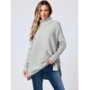 image:imageANRABESS Womens Turtleneck Oversized Sweaters Fall OutfitsSilver