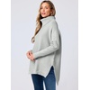 image:imageANRABESS Womens Turtleneck Oversized Sweaters Fall OutfitsSilver