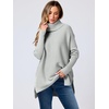 image:imageANRABESS Womens Turtleneck Oversized Sweaters Fall OutfitsSilver