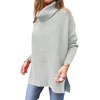 image:imageANRABESS Womens Turtleneck Oversized Sweaters Fall OutfitsSilver