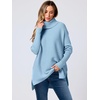 image:imageANRABESS Womens Turtleneck Oversized Sweaters Fall OutfitsSky