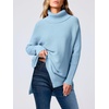 image:imageANRABESS Womens Turtleneck Oversized Sweaters Fall OutfitsSky