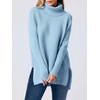 image:imageANRABESS Womens Turtleneck Oversized Sweaters Fall OutfitsSky