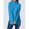 image:imageANRABESS Womens Turtleneck Oversized Sweaters Fall OutfitsSky Blue