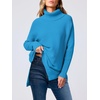 image:imageANRABESS Womens Turtleneck Oversized Sweaters Fall OutfitsSky Blue