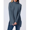 image:imageANRABESS Womens Turtleneck Oversized Sweaters Fall OutfitsTeal