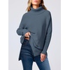 image:imageANRABESS Womens Turtleneck Oversized Sweaters Fall OutfitsTeal
