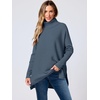 image:imageANRABESS Womens Turtleneck Oversized Sweaters Fall OutfitsTeal