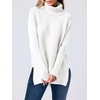image:imageANRABESS Womens Turtleneck Oversized Sweaters Fall OutfitsWhite