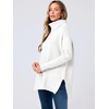 image:imageANRABESS Womens Turtleneck Oversized Sweaters Fall OutfitsWhite