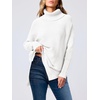 image:imageANRABESS Womens Turtleneck Oversized Sweaters Fall OutfitsWhite