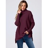 image:imageANRABESS Womens Turtleneck Oversized Sweaters Fall OutfitsWine Red