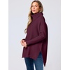 image:imageANRABESS Womens Turtleneck Oversized Sweaters Fall OutfitsWine Red