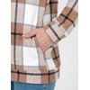 image:imageANRABESS Womens Zip Up Hoodie Long Sleeve Hooded Sweatshirts FallBrown Plaid