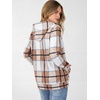 image:imageANRABESS Womens Zip Up Hoodie Long Sleeve Hooded Sweatshirts FallBrown Plaid