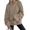 image:imageANRABESS Oversized Hoodies for Women Fleece SweatshirtCoffee Grey