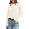 image:imageANRABESS Sweaters for Women Fall Oversized Wool Blend PulloverCream