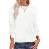 image:imageANRABESS Sweaters for Women Lightweight Buttons Long Sleeve Fall OutfitsWhite