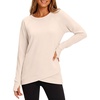 image:imageANRABESS Tunic Tops Crewneck Sweatshirts for WomenBeige