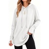 image:imageANRABESS Womens Hoodies Long Sleeve Loose Fit Tunic TopsWhite